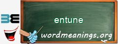 WordMeaning blackboard for entune